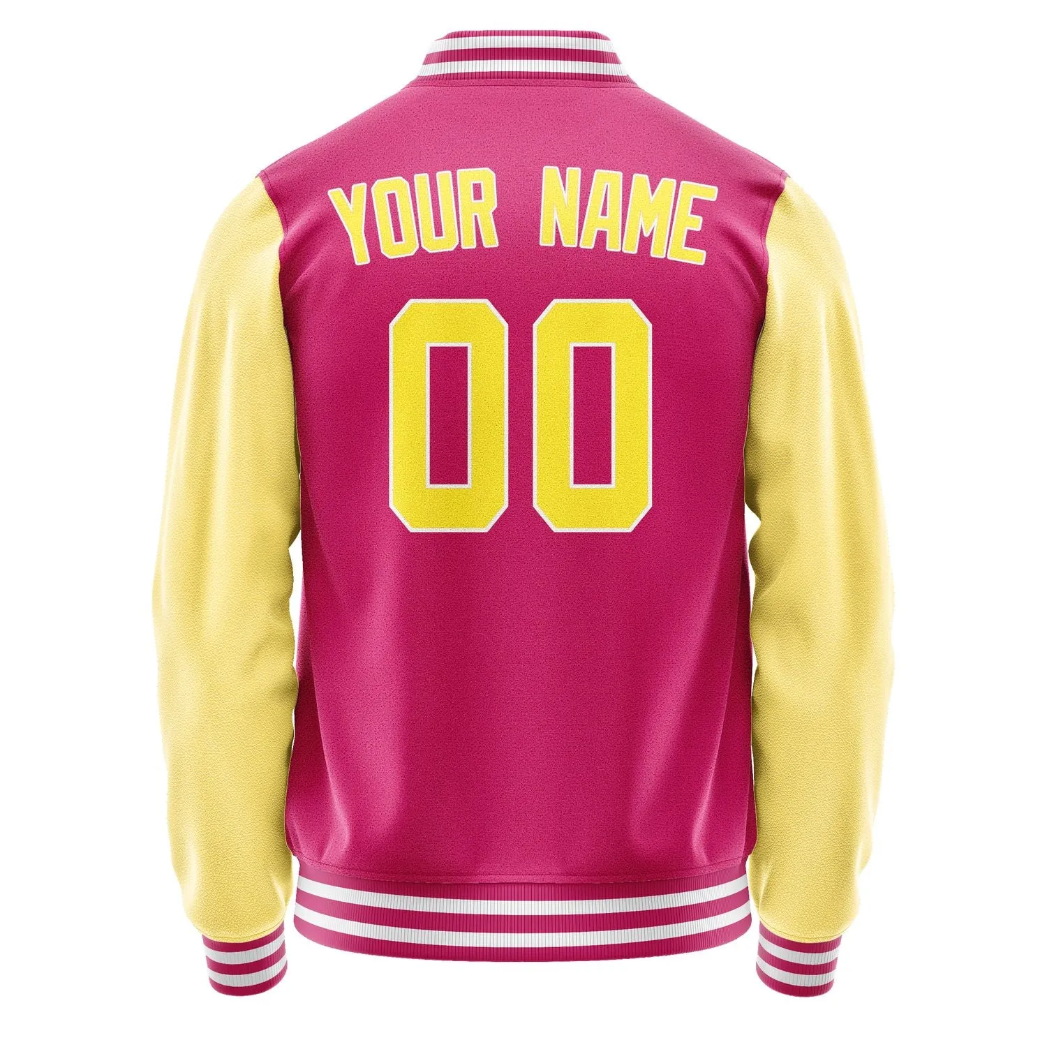 Custom Pink Light Yellow Jacket