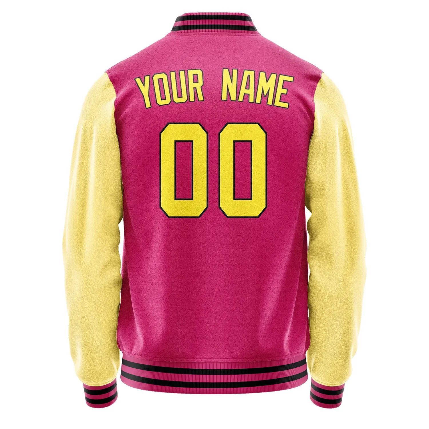 Custom Pink Light Yellow Jacket