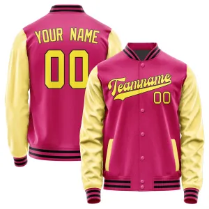 Custom Pink Light Yellow Jacket