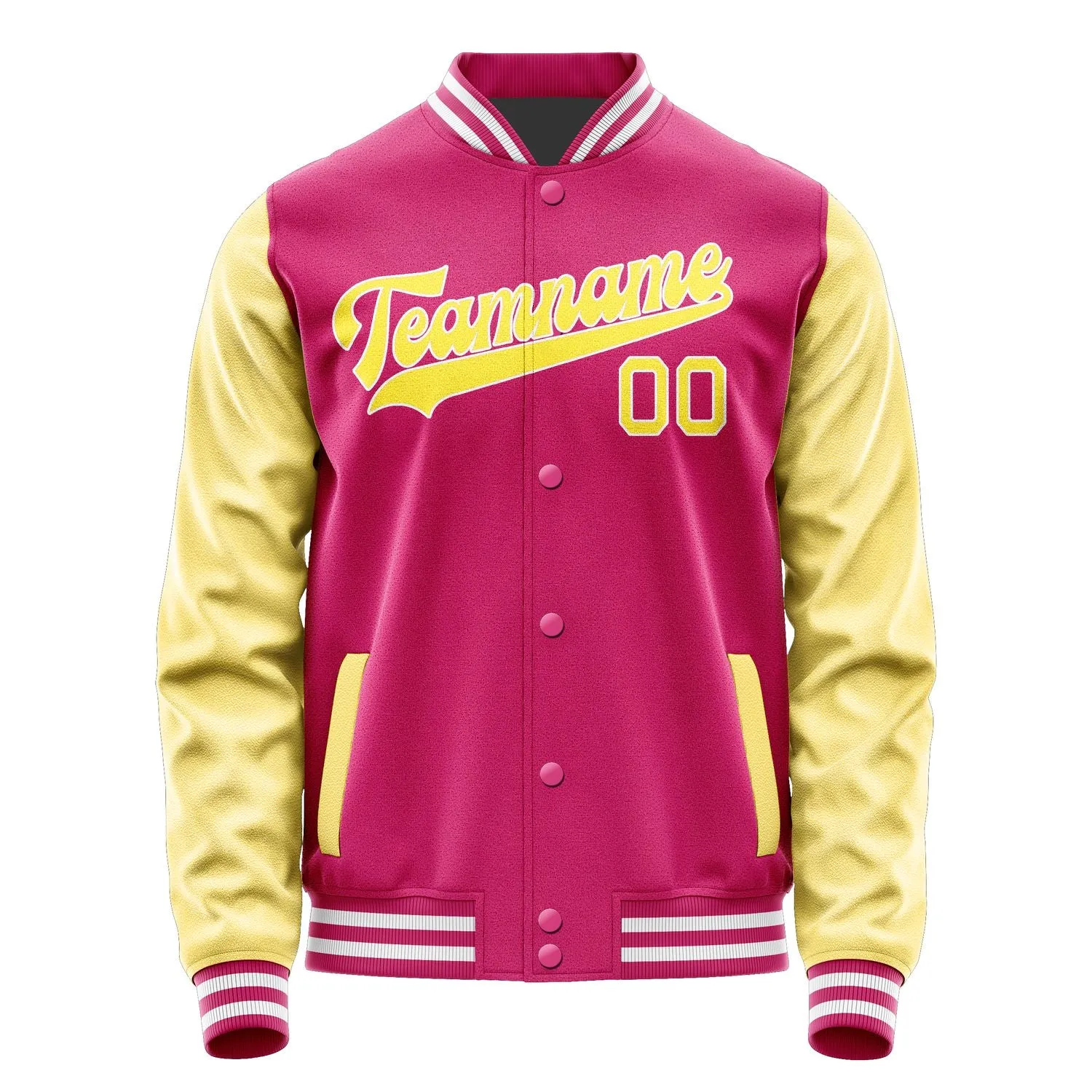 Custom Pink Light Yellow Jacket
