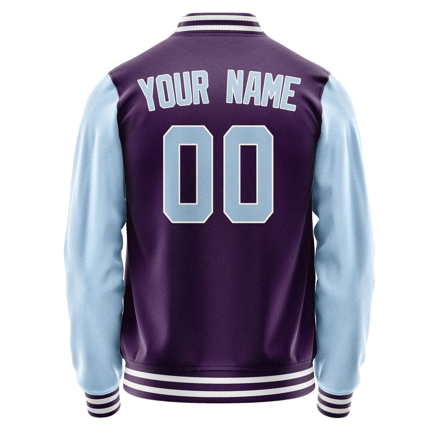 Custom Purple Light Blue Jacket