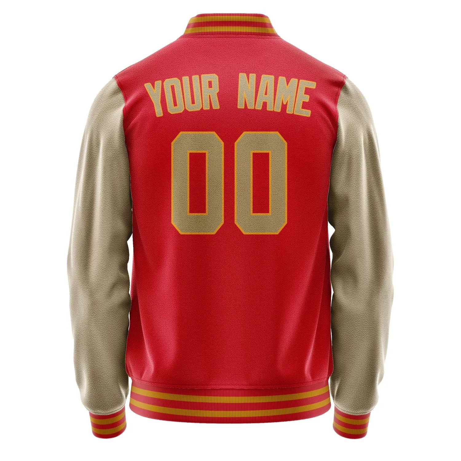 Custom Red Light Khaki Jacket