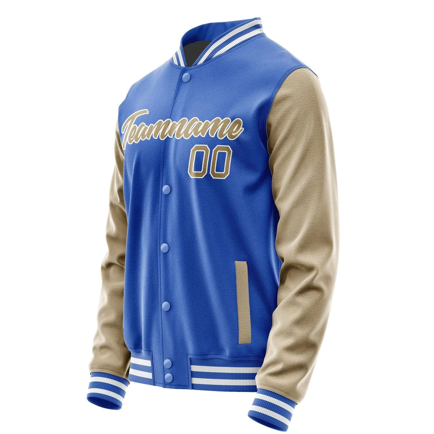Custom Sky Blue Light Khaki Jacket