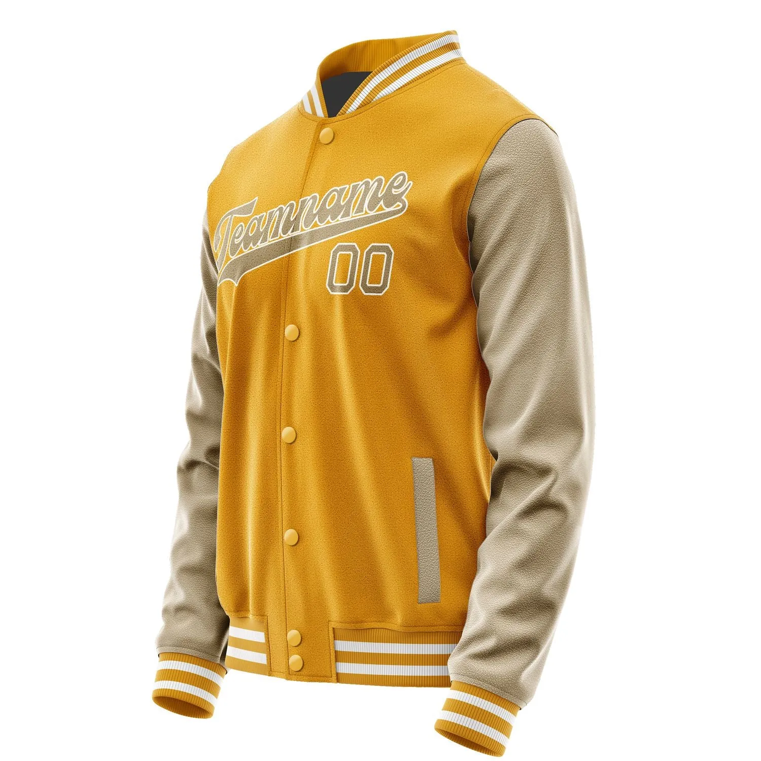 Custom Yellow Light Khaki Jacket