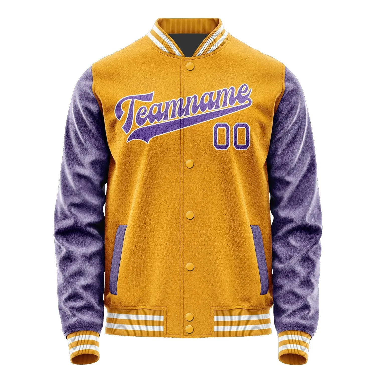 Custom Yellow Light Purple Jacket