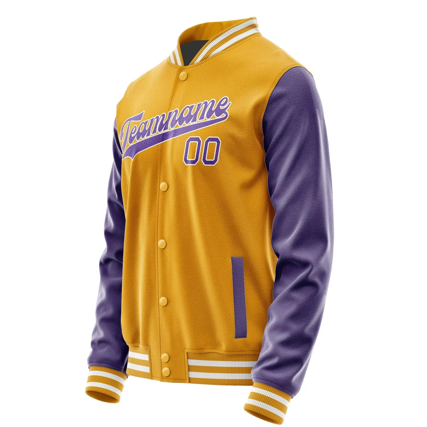 Custom Yellow Light Purple Jacket