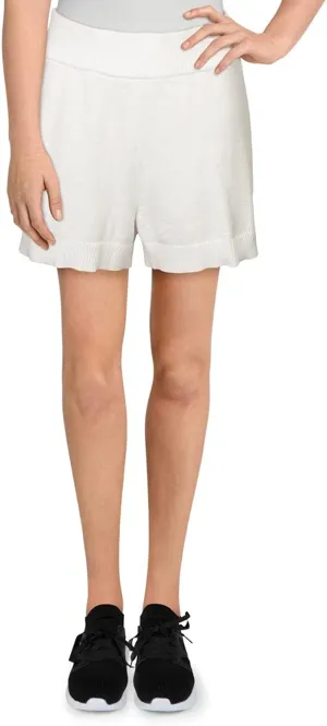 Danielle Bernstein Womens Sweater Short, White, Size S