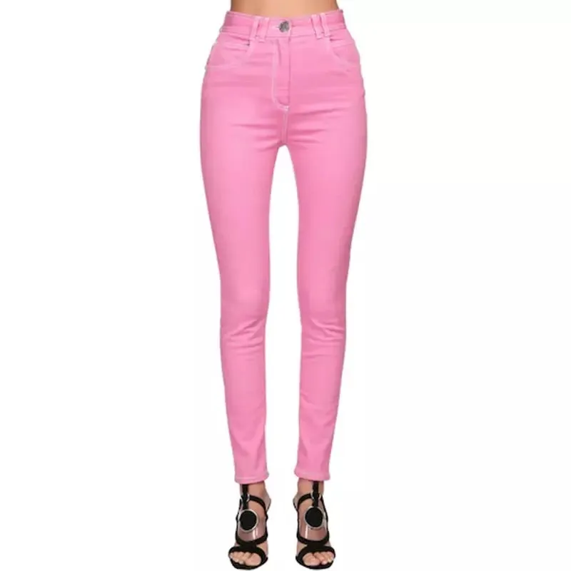 Denim Pink Pants