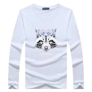 Diamond Bear Printing O-Neck Fashion T-Shirt