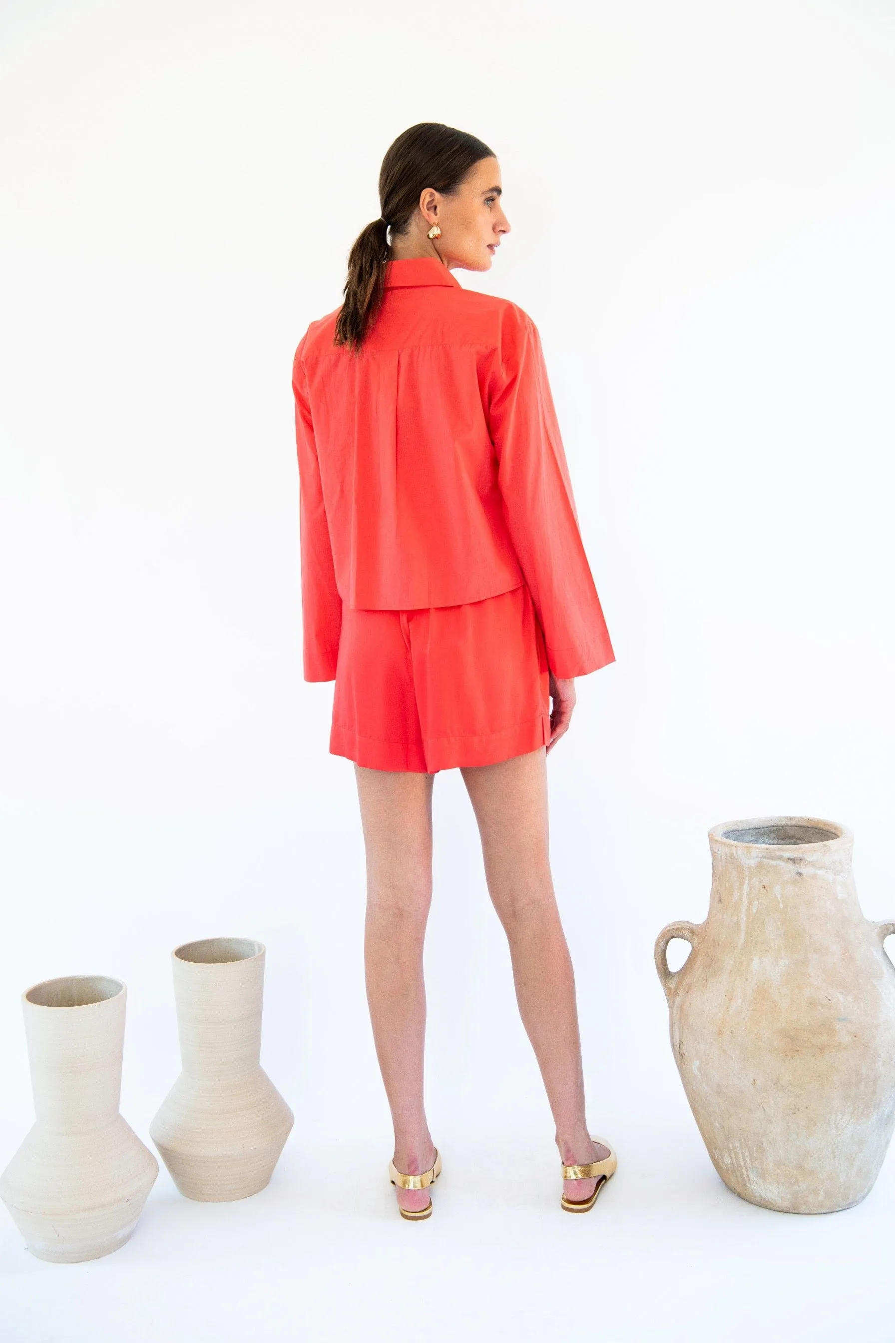 Diya Organic Cotton Poplin Blouse | Multiple Colours