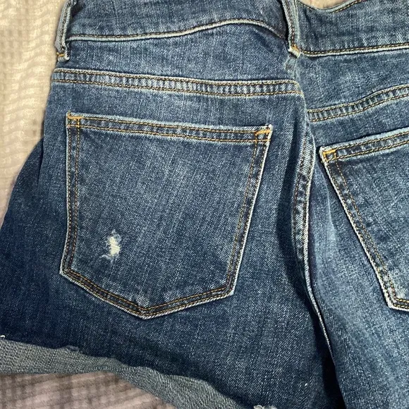 DL1961 Women's Karlie Boyfriend Darkwash Distressed Women’s Shorts sz 25 EUC