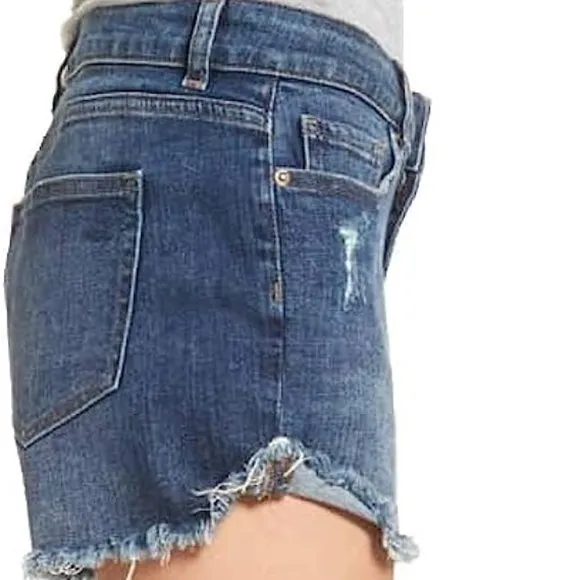 DL1961 Women's Karlie Boyfriend Darkwash Distressed Women’s Shorts sz 25 EUC