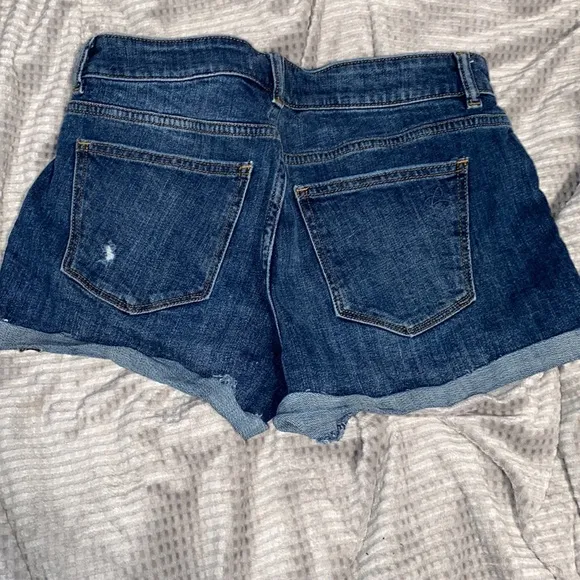 DL1961 Women's Karlie Boyfriend Darkwash Distressed Women’s Shorts sz 25 EUC