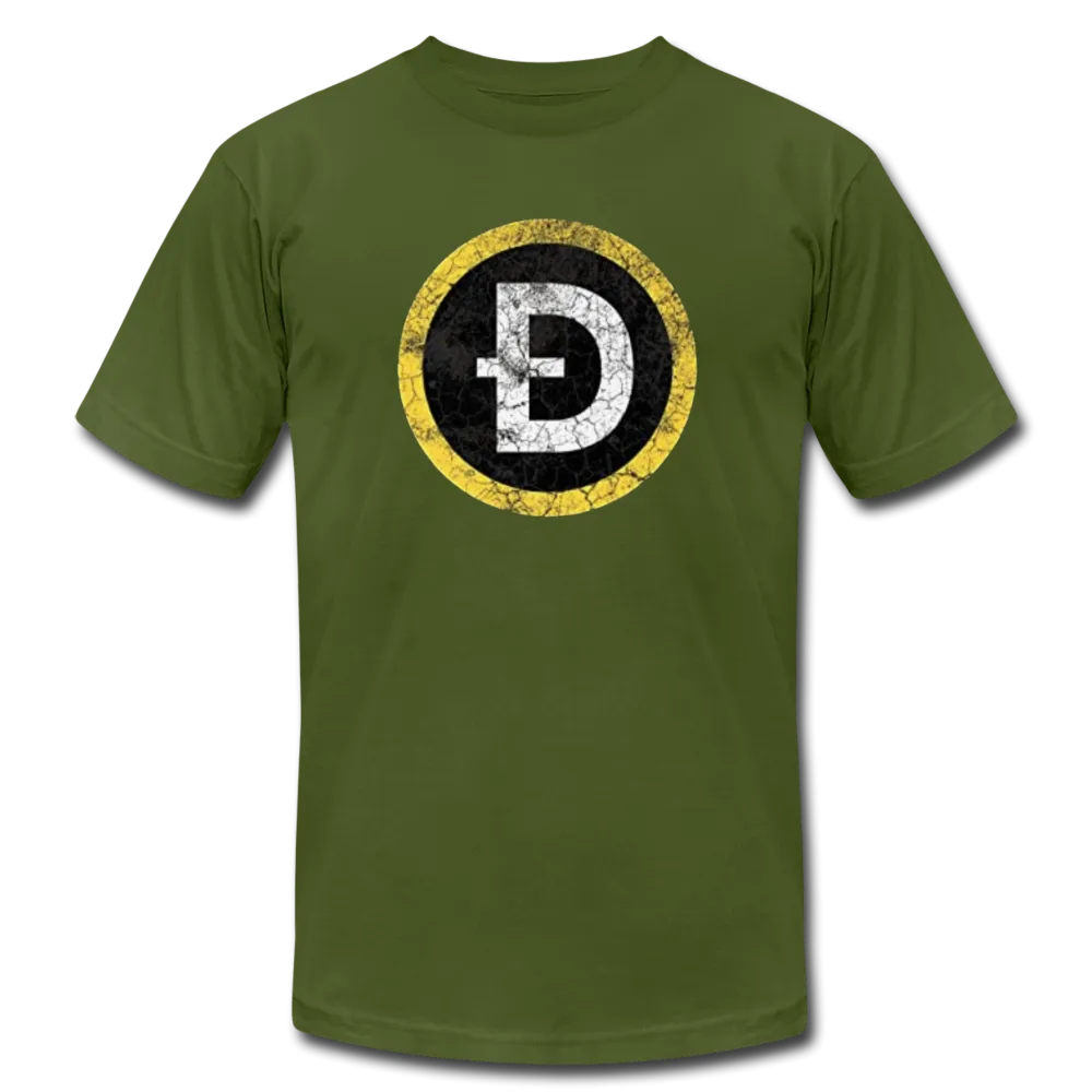 DOGE Coin Ticker Logo Men/Unisex Premium Adult T-Shirt