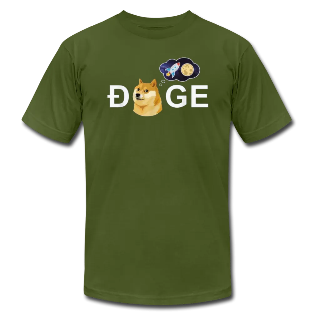 DOGE Meme To the Moon Men/Unisex Premium Adult T-Shirt
