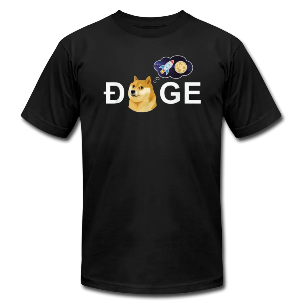 DOGE Meme To the Moon Men/Unisex Premium Adult T-Shirt