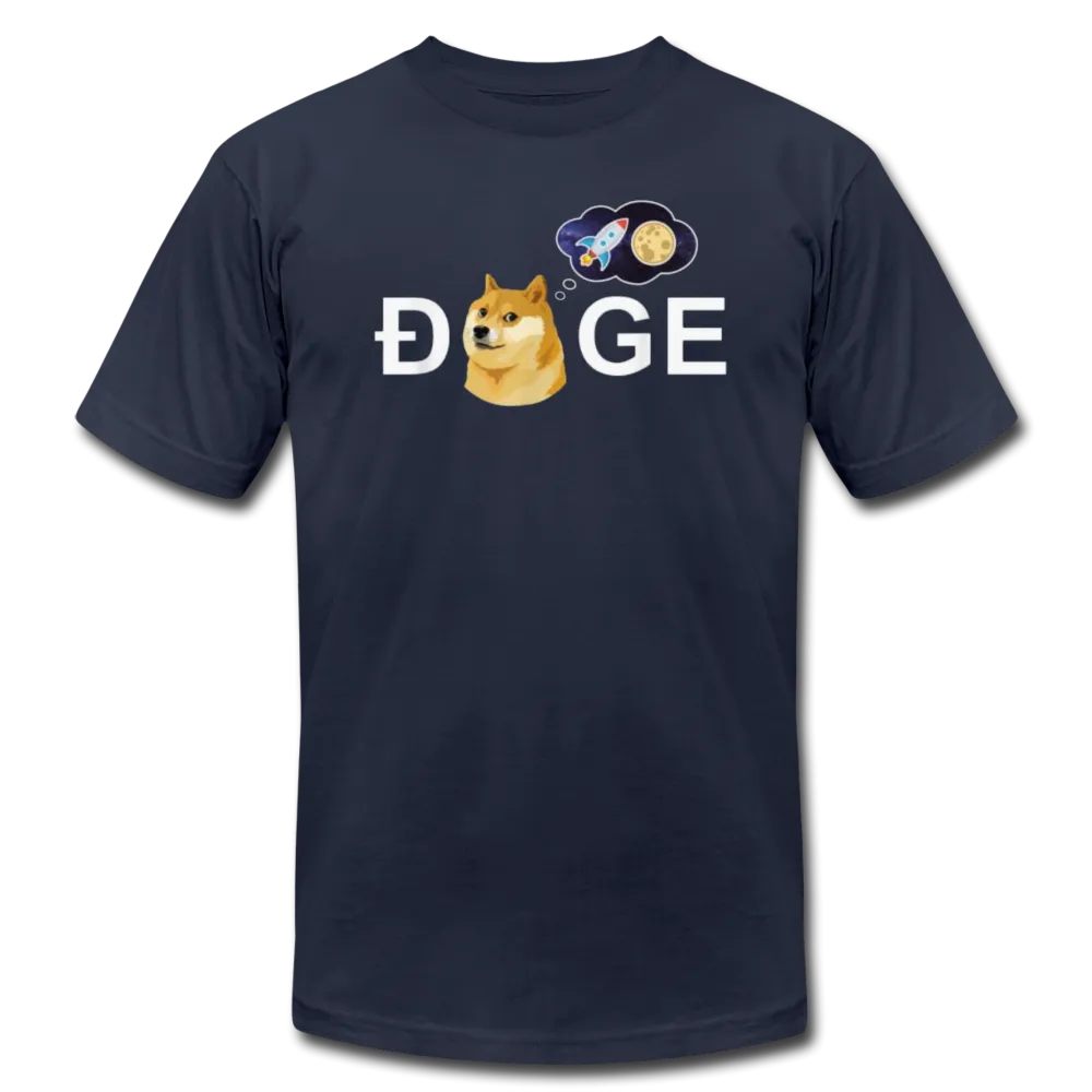DOGE Meme To the Moon Men/Unisex Premium Adult T-Shirt