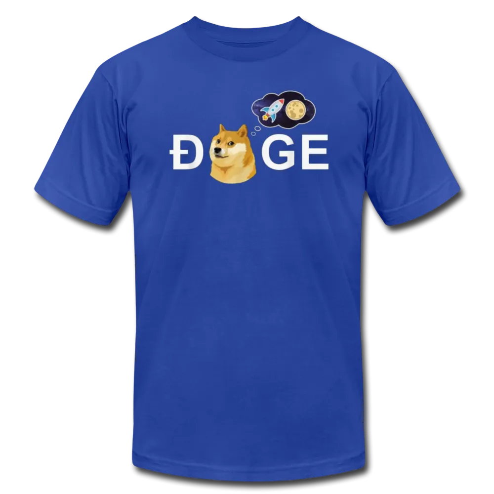 DOGE Meme To the Moon Men/Unisex Premium Adult T-Shirt