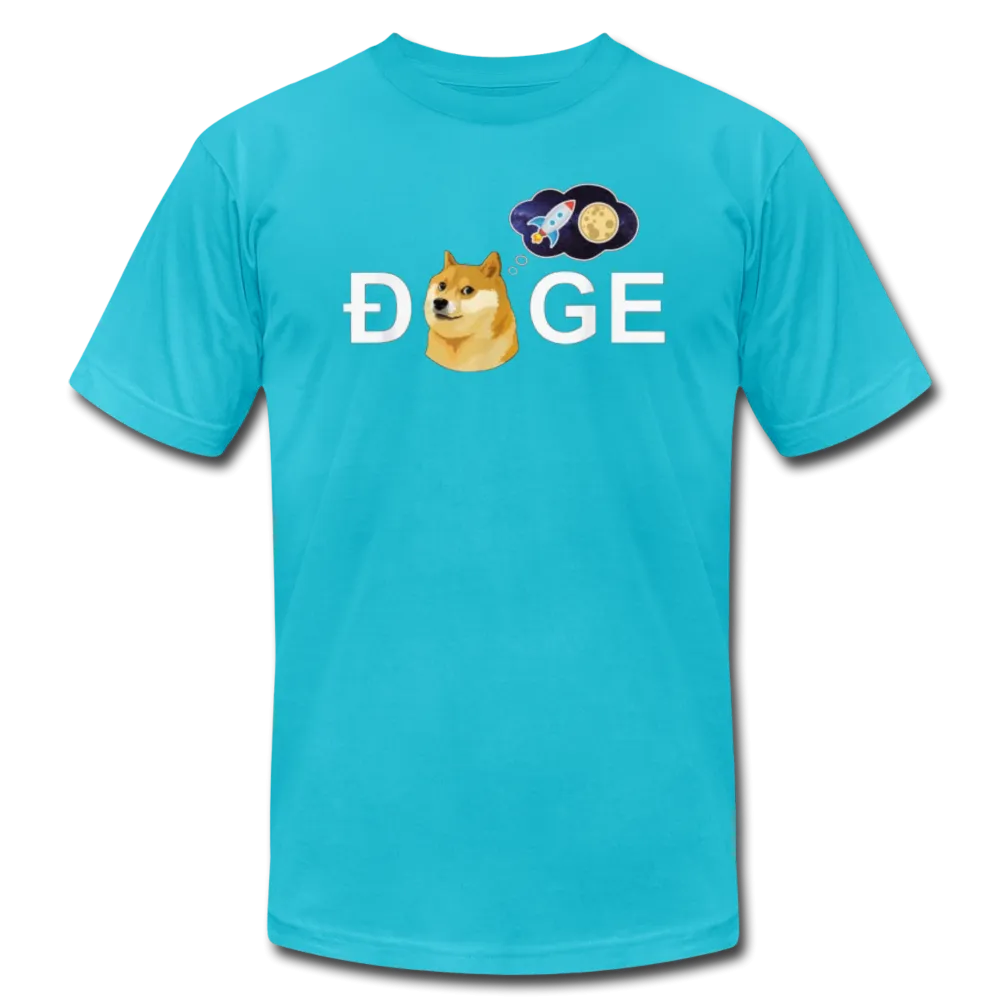 DOGE Meme To the Moon Men/Unisex Premium Adult T-Shirt