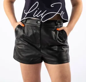 Dolce & Gabbana Black Lambskin Women's Short
