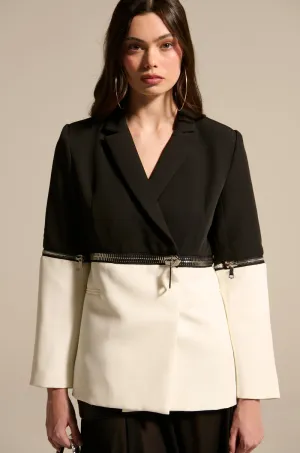 DON'T TRIP ZIPPER BLAZER