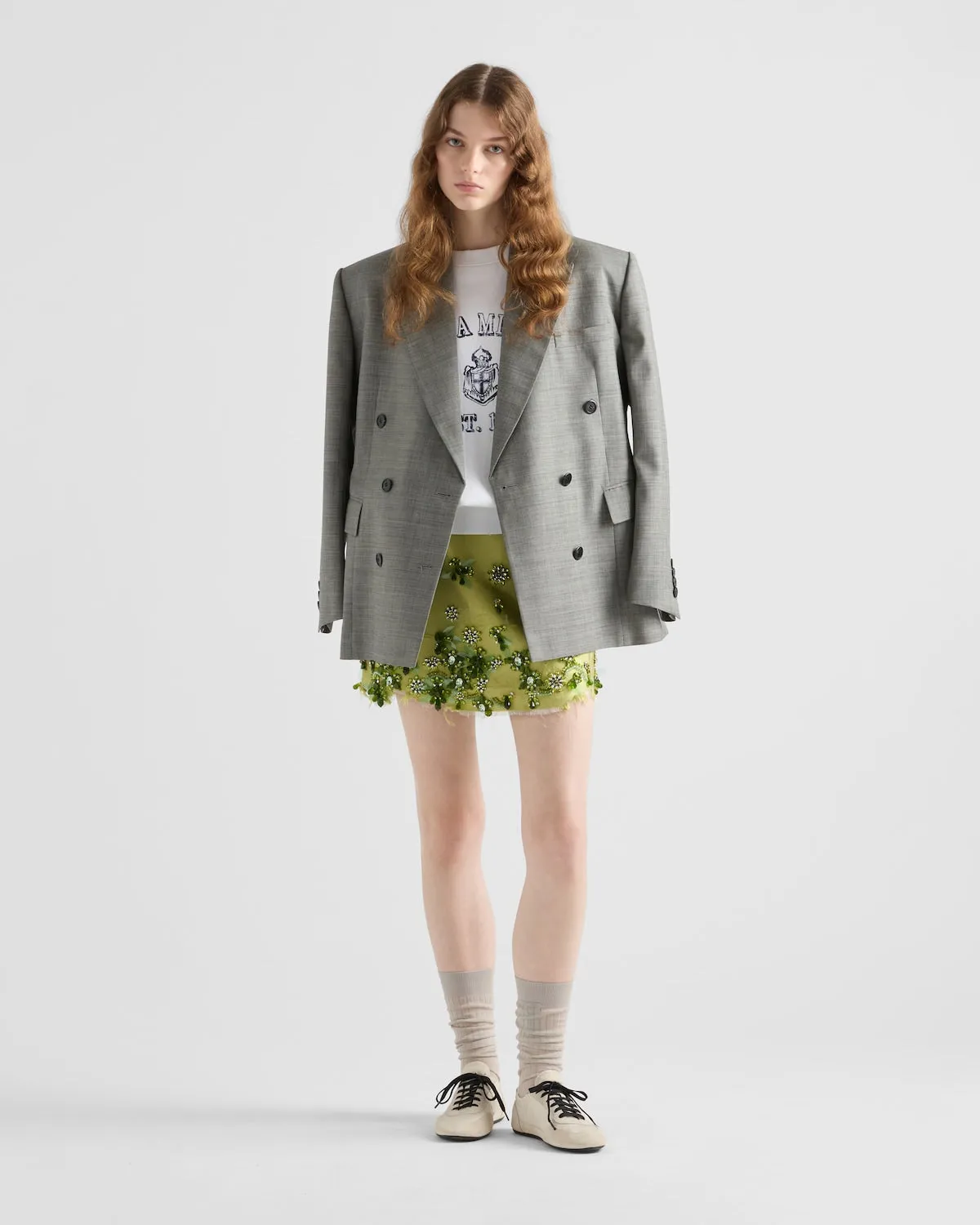 Double-Breasted Grisaille Jacket
