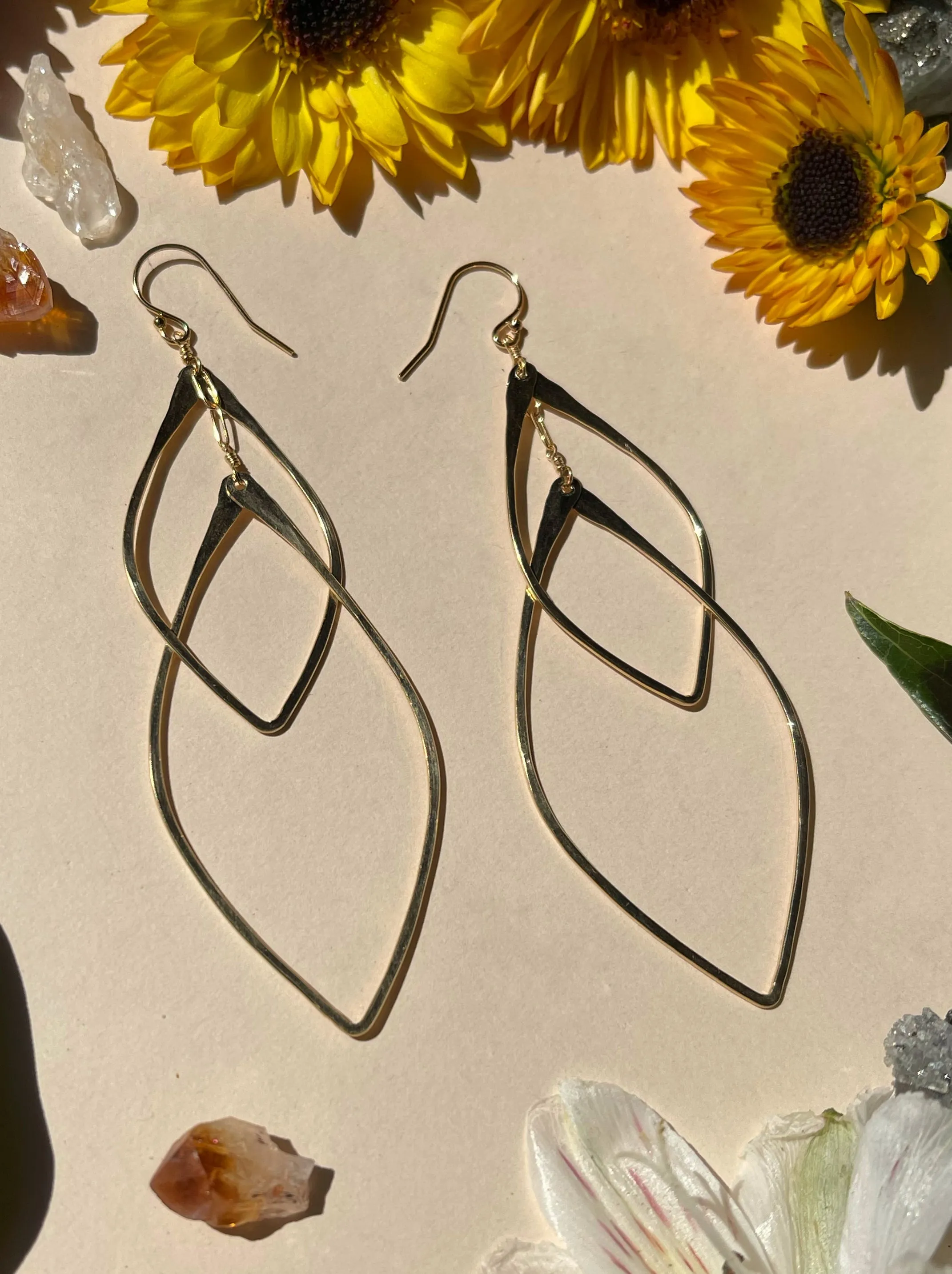 Double Leaf Hoops