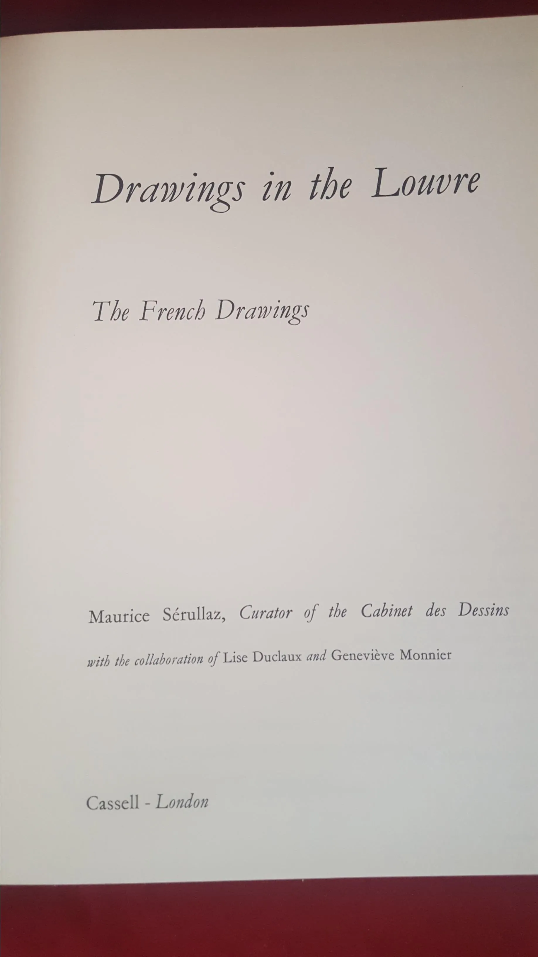 Drawings In The Louvre - Italian French German,Flemish & Dutch Drawings, Cassell,1968