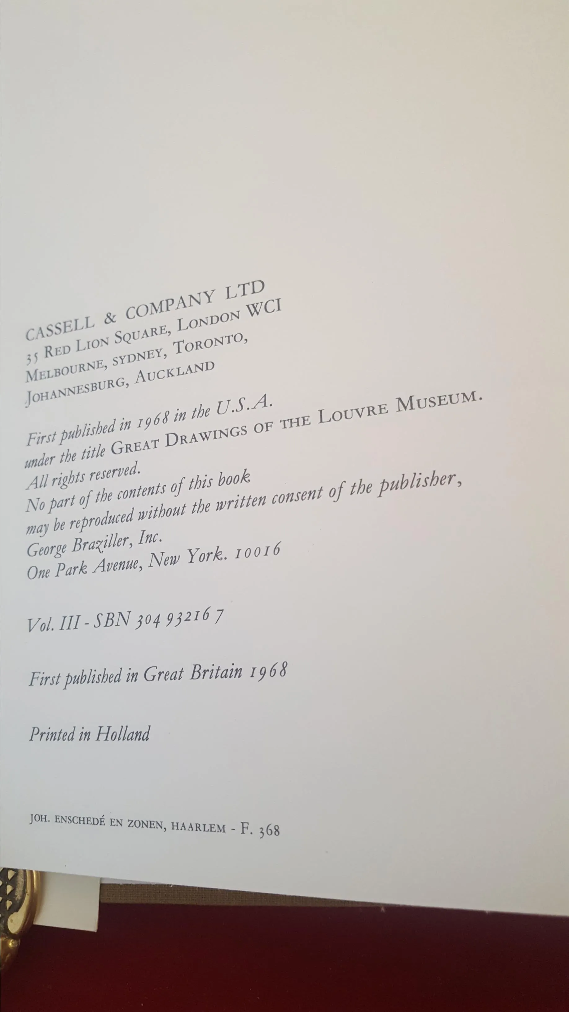Drawings In The Louvre - Italian French German,Flemish & Dutch Drawings, Cassell,1968