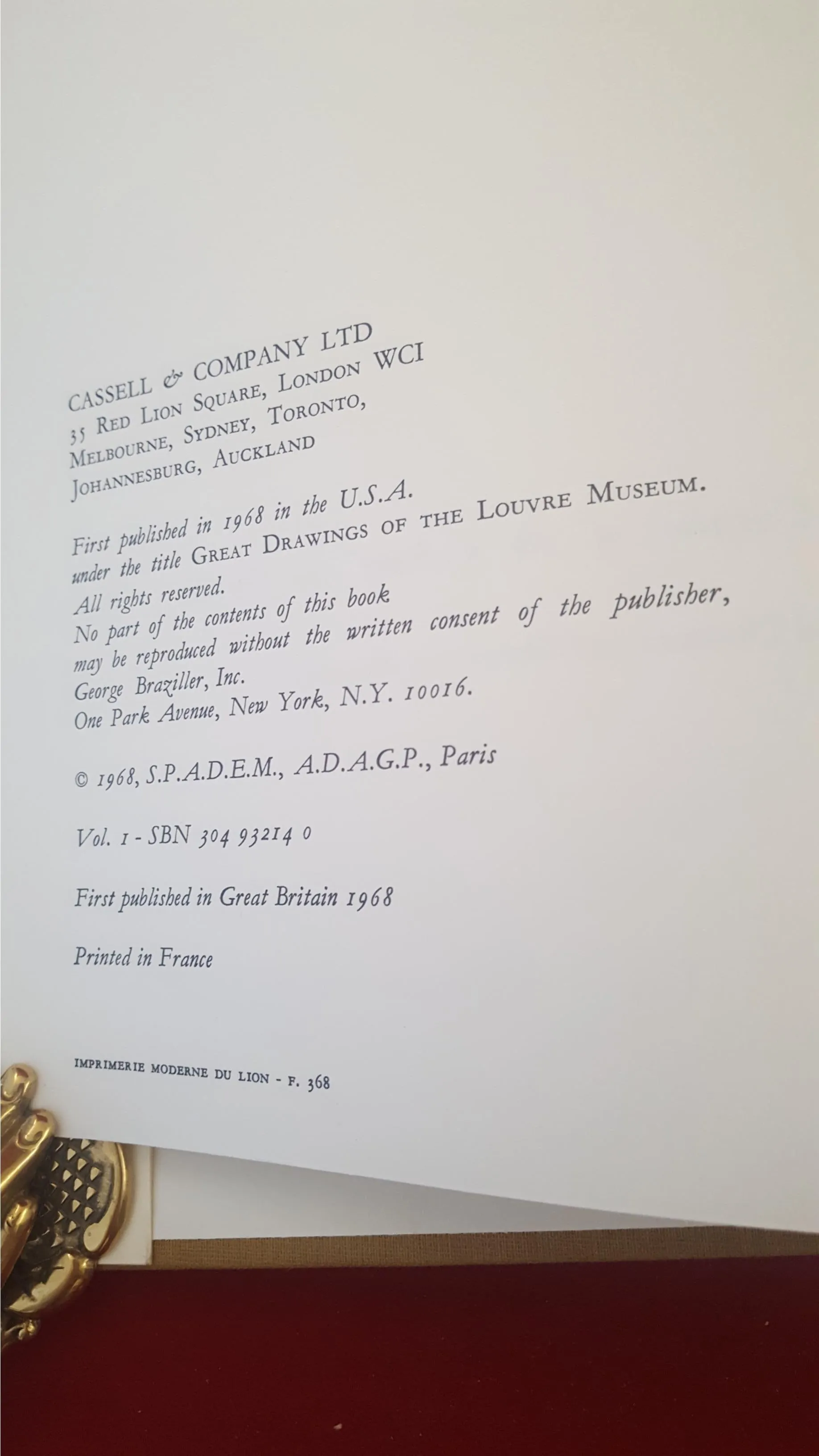 Drawings In The Louvre - Italian French German,Flemish & Dutch Drawings, Cassell,1968