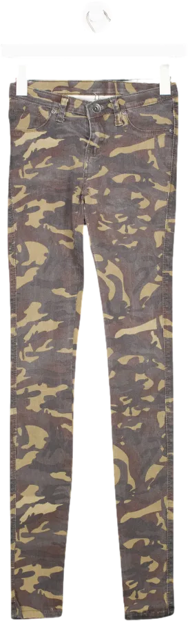 DrDenim Grey Camoflauge Jeans UK S