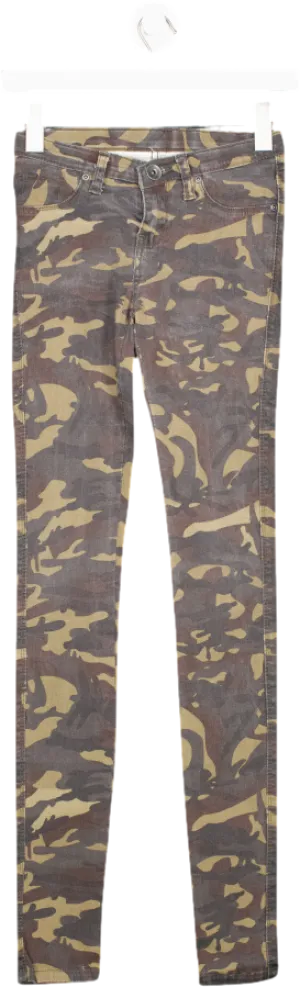 DrDenim Grey Camoflauge Jeans UK S
