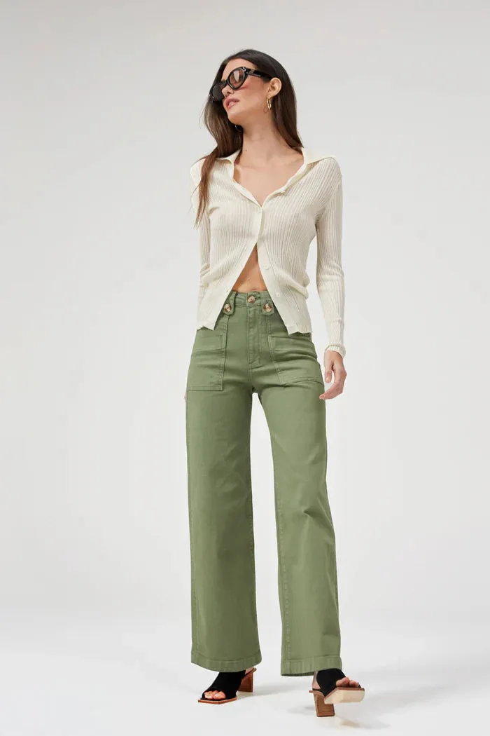 Dricoper Carrie Oil Green Jeans
