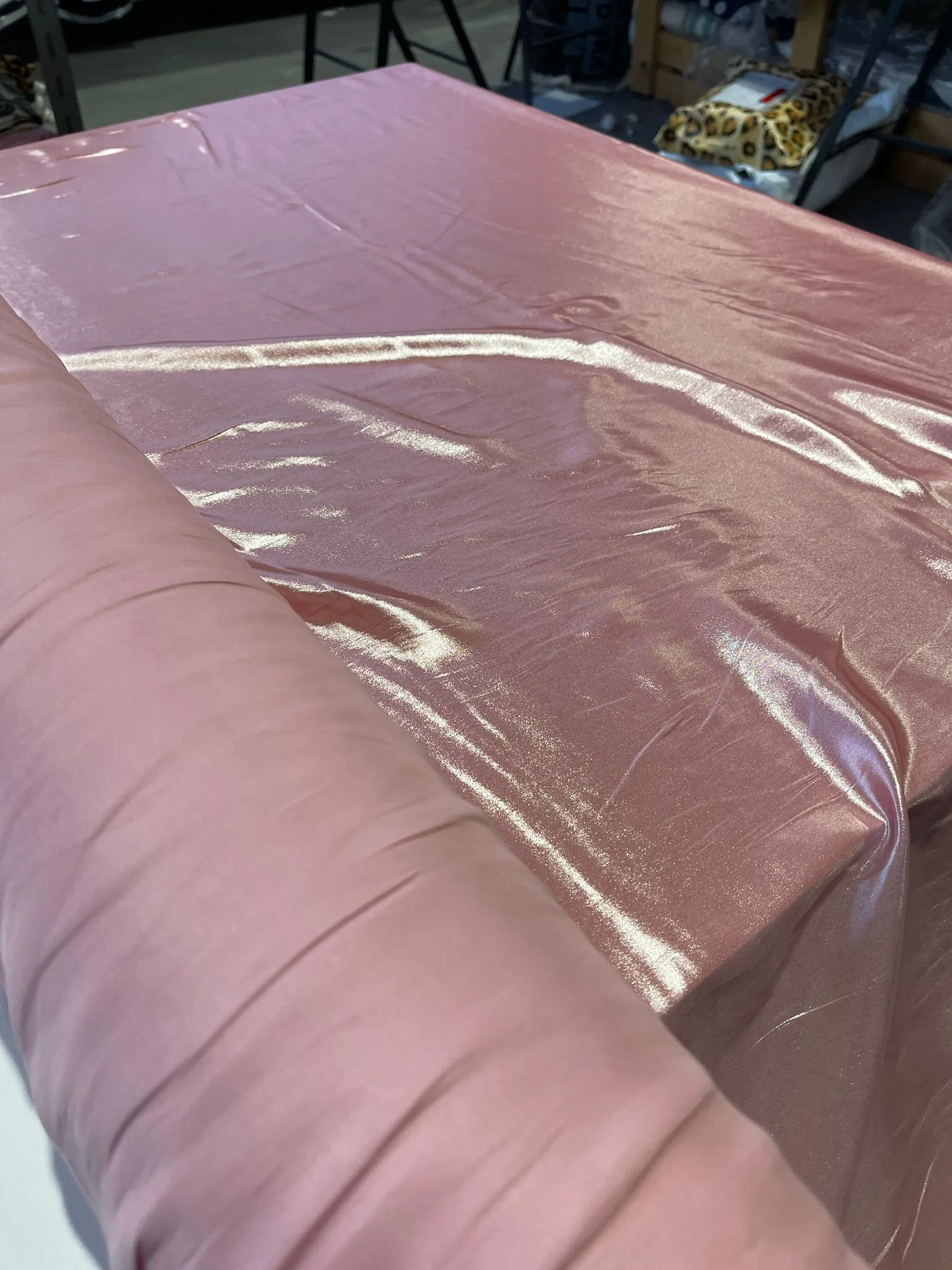 E02 LUX intense pink shiny polyester fabric