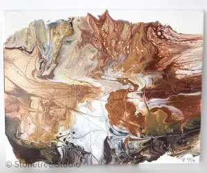 Earth Tone Feather Abstract