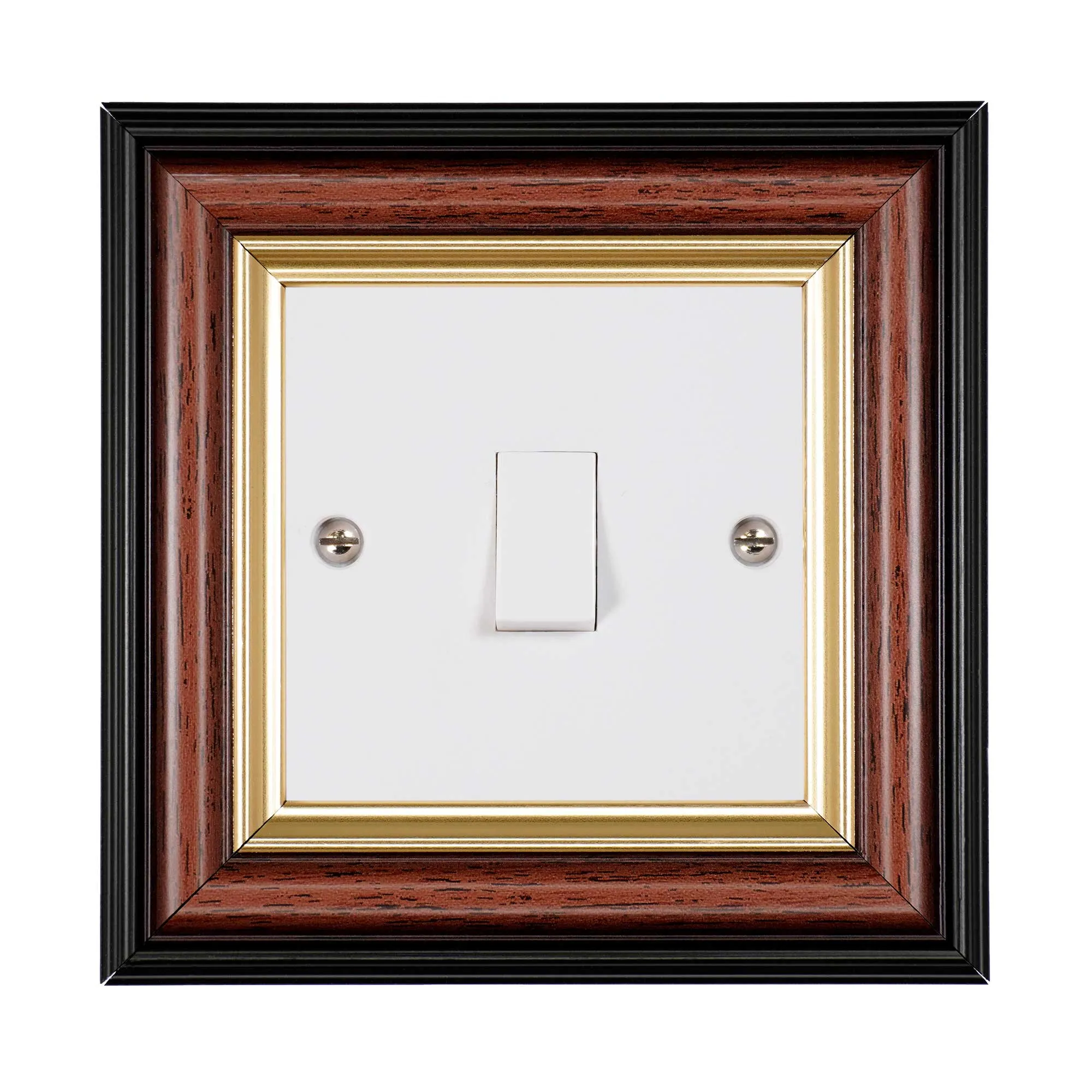 ElekTek Decorative Switch Surround Frame Cover Finger Plate Edwardian Regency