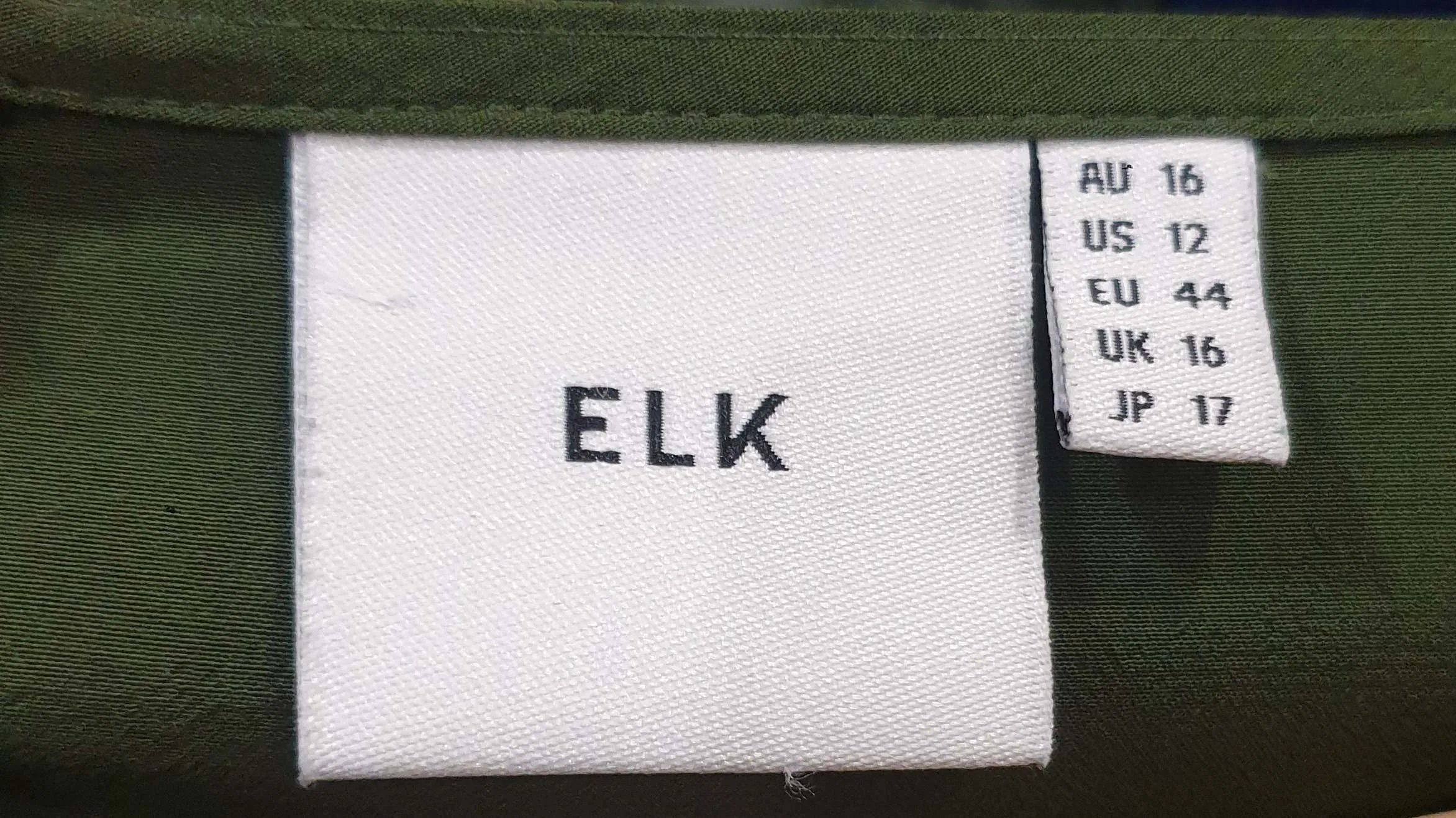 Elk green dress with contrasting waist tie size 16
