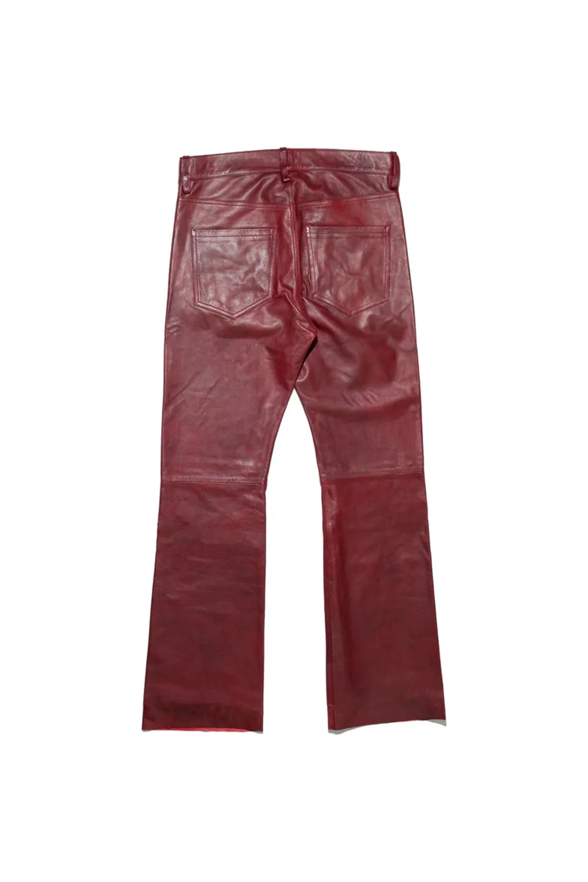 ENFANTS RICHES DÉPRIMÉS | RAW HEM LEATHER FLARE JEANS