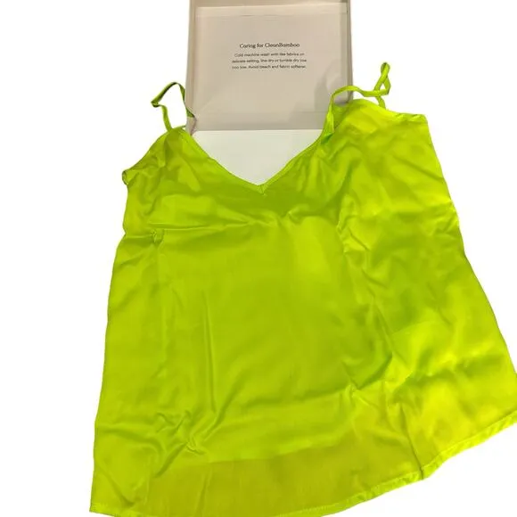 Ettitude 100% Bamboo Lyocell Sateen Cami Size XS Sustainable Ethical Sourcing