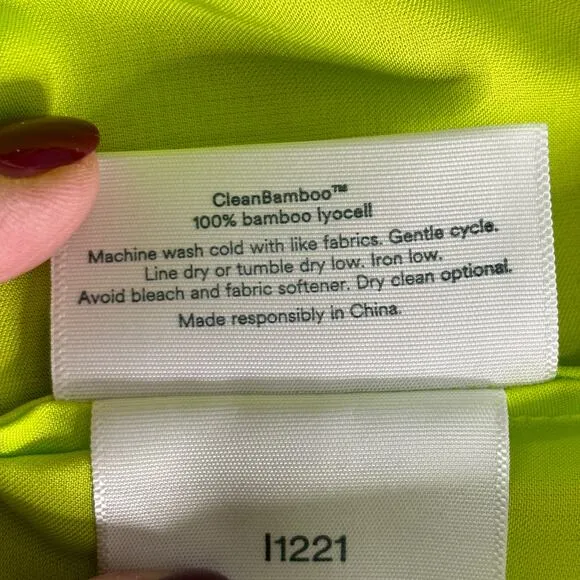 Ettitude 100% Bamboo Lyocell Sateen Cami Size XS Sustainable Ethical Sourcing