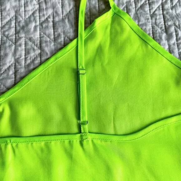 ETTITUDE Lime Green Bamboo Sateen Cami  Size XL NIB