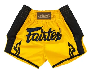 Fairtex BS1701 Yellow Slim Cut Muay Thai Boxing Short