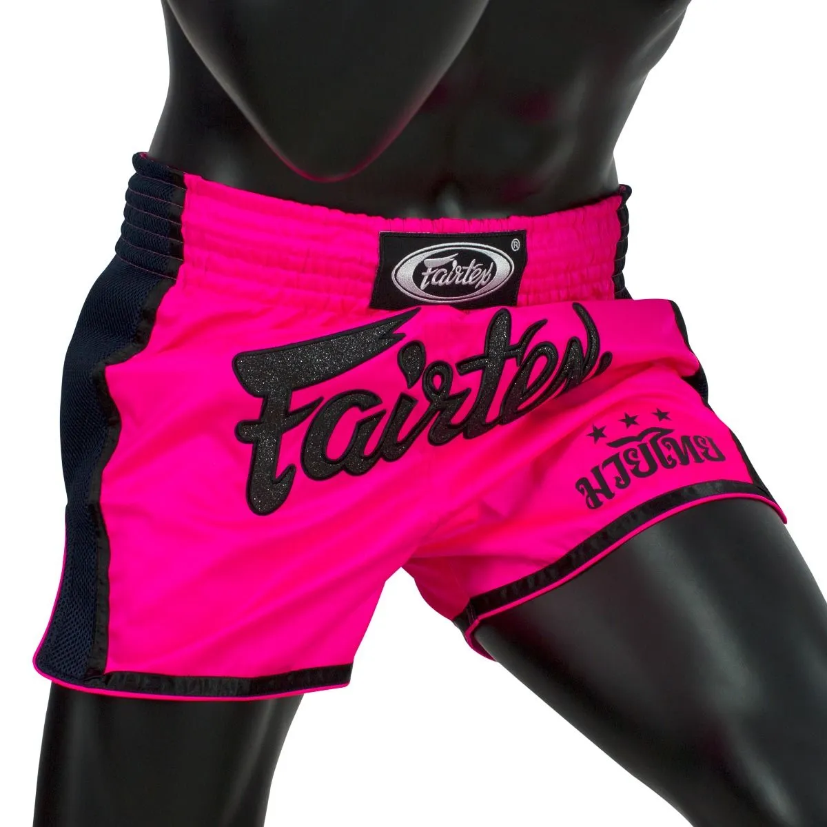 FAIRTEX SHOCKING PINK MUAY THAI SHORTS - BS1714
