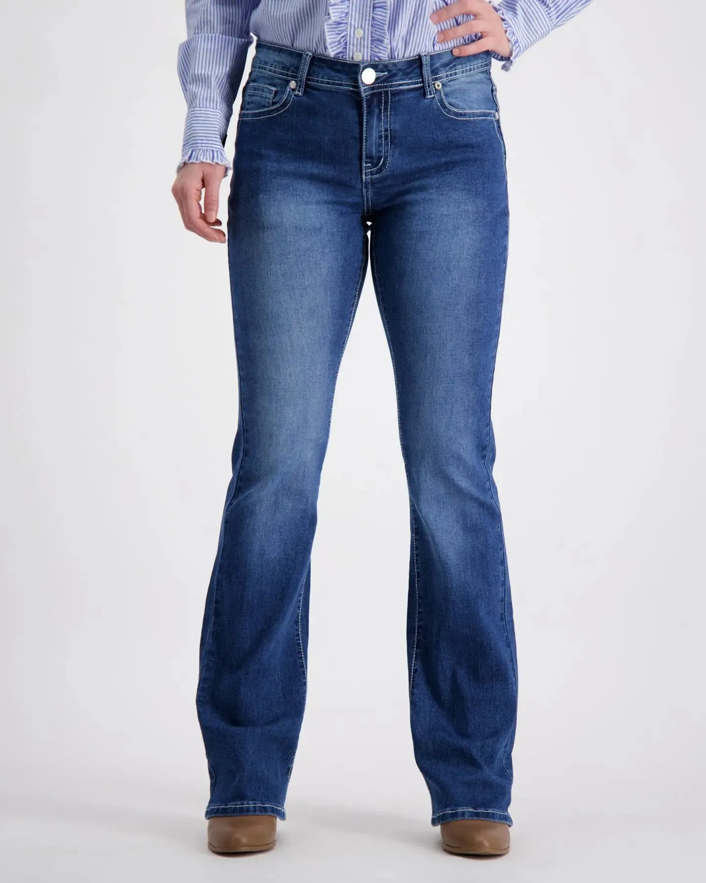 Faith Boot-Cut Denim Jeans