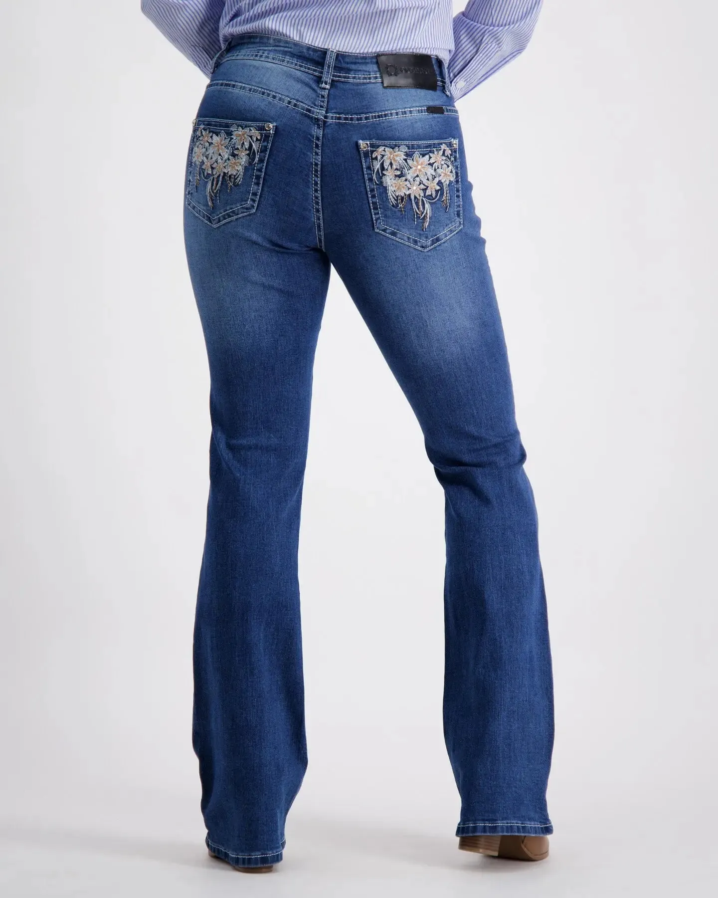 Faith Boot-Cut Denim Jeans