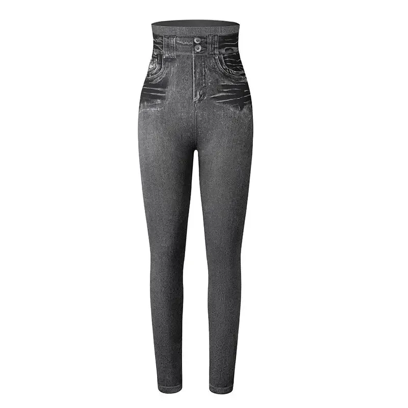 Faux Jeans Leggings