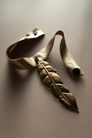 Feather Choker - Gold
