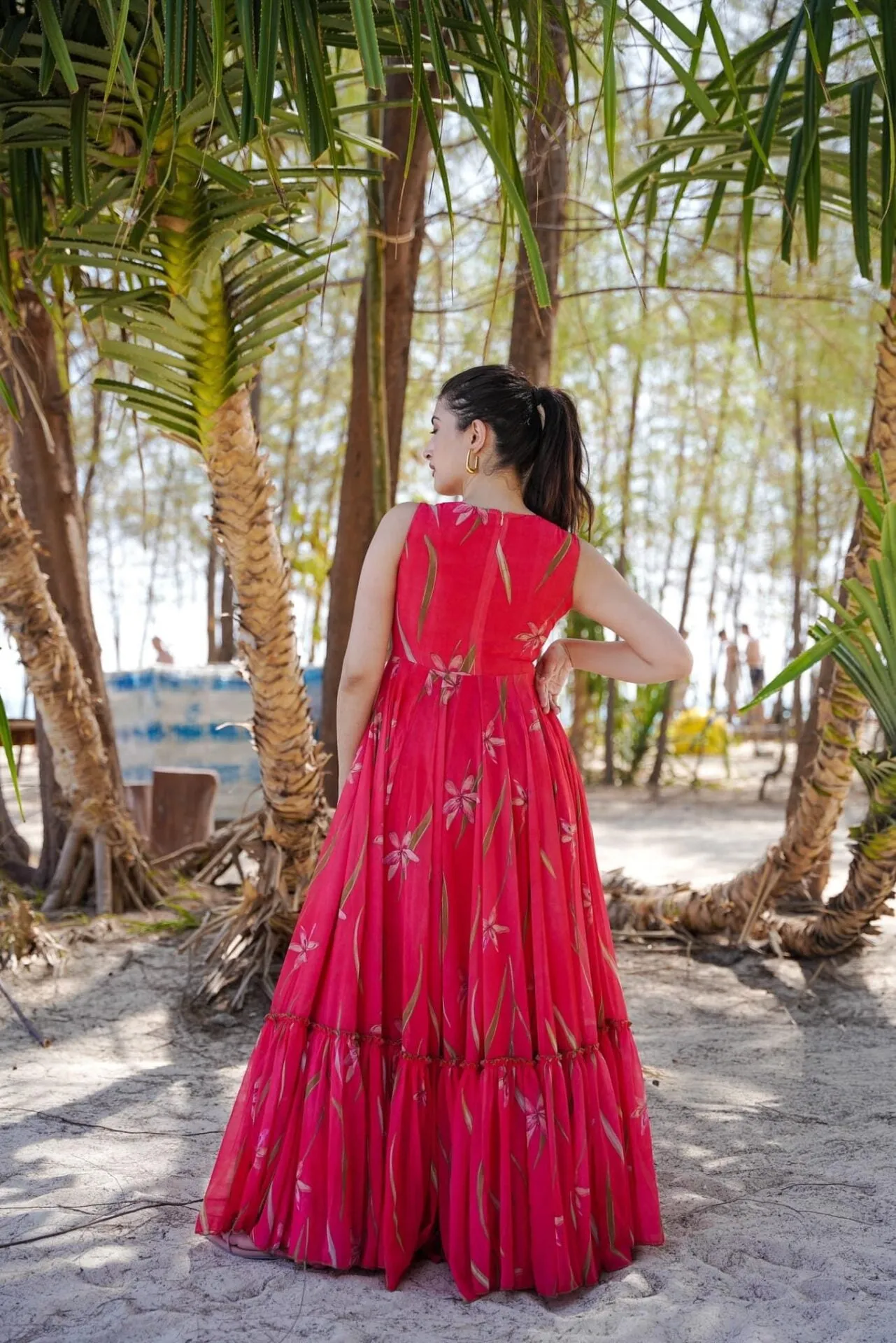 Ferny georgette dress