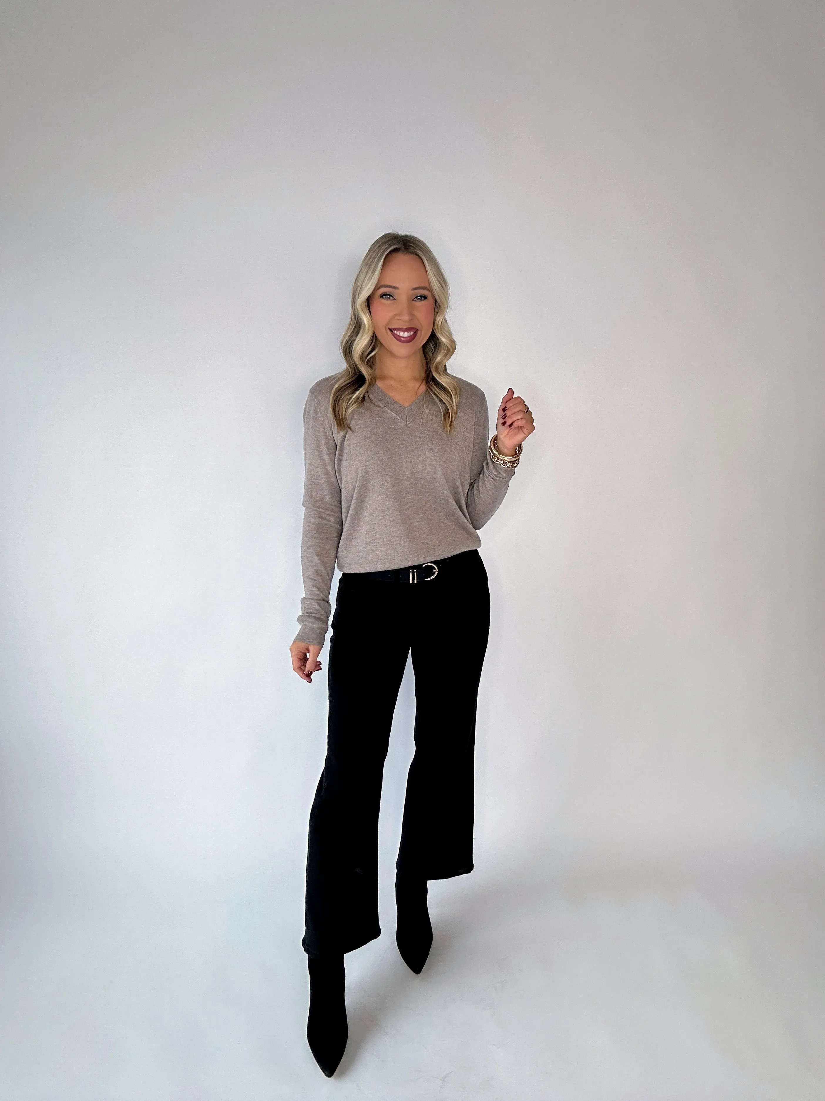 Flattering Feeling V-Neck Sweater
