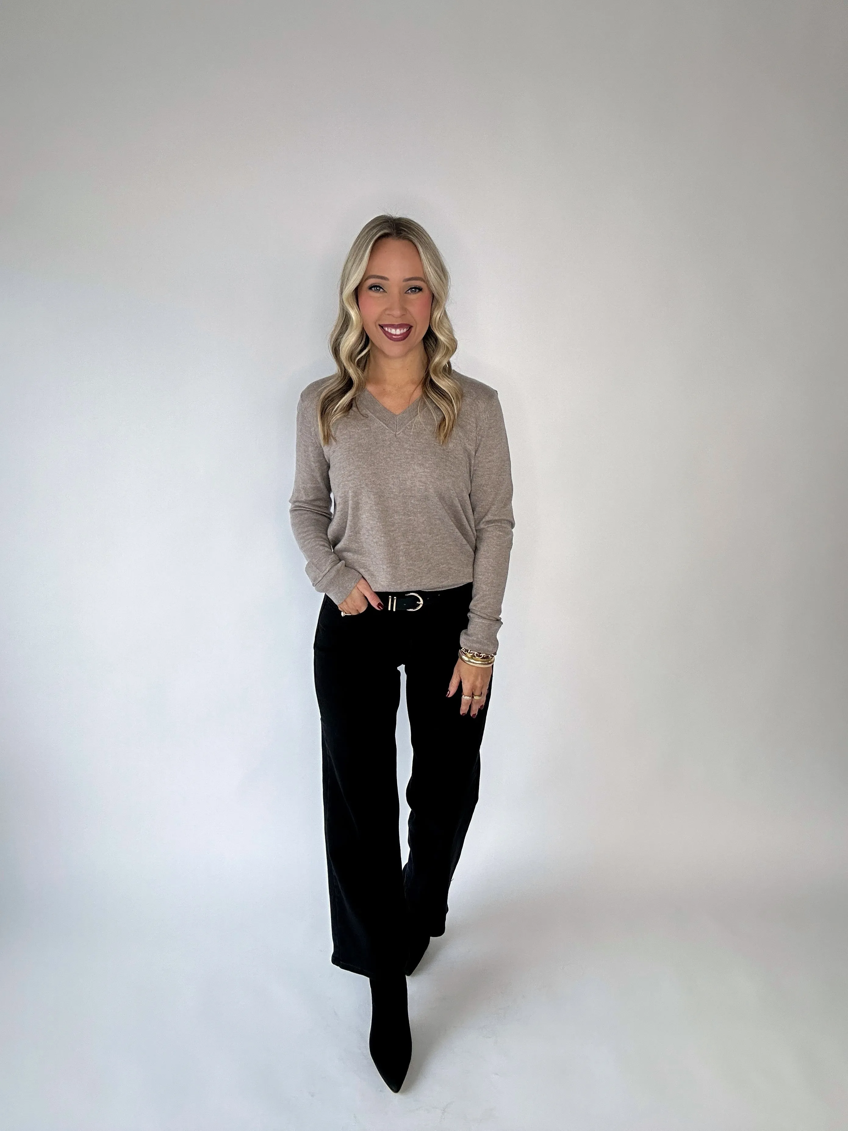 Flattering Feeling V-Neck Sweater